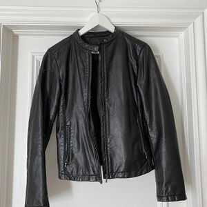 Uniqlo faux leather jacket